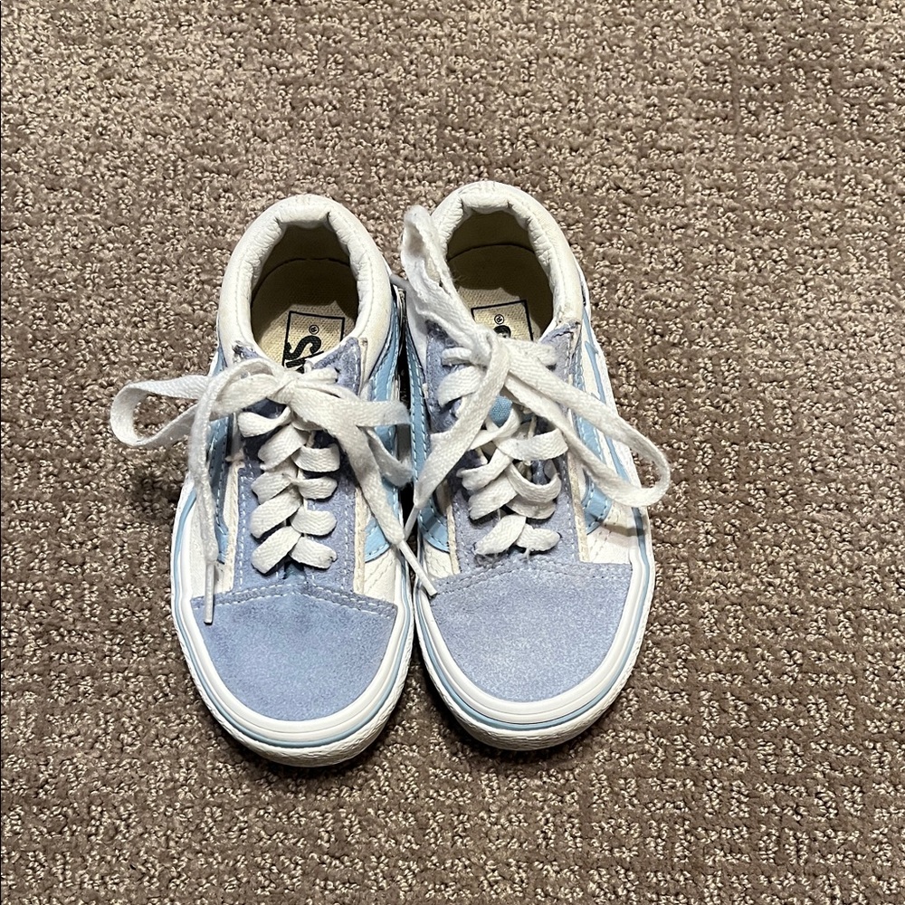 Vans Kids Sneakers in Light Blue and White